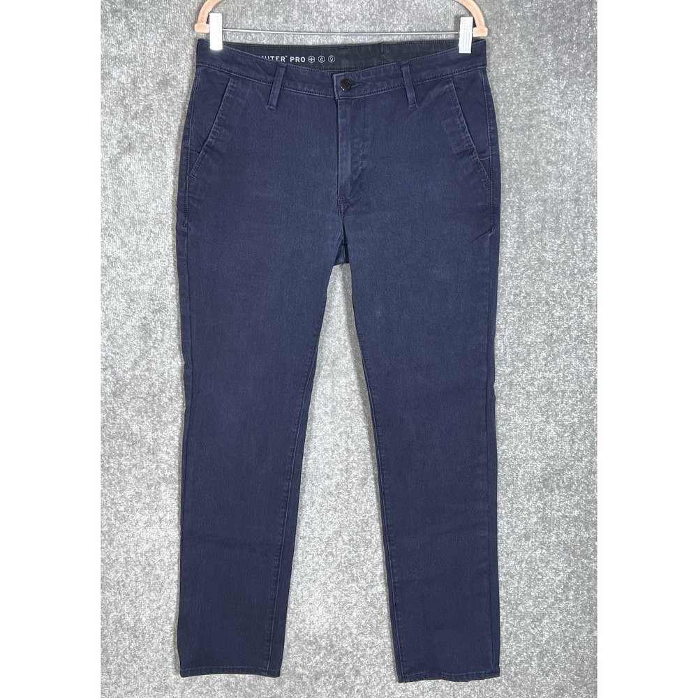 Levis Commuter Pro Chino Pants Men Sz 34x34 Blue Stretch Pockets Water Repellent